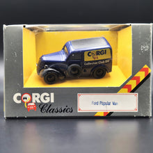Load image into Gallery viewer, Corgi Classics 1955 Ford Popular Van Corgi Collector Club 89 Dark Blue #D980/4 1:43 Diecast Model