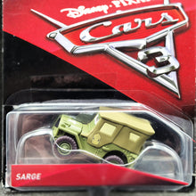 Load image into Gallery viewer, Disney Pixar Cars 3 Sarge Green Die Cast 1:55