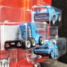 Load image into Gallery viewer, Disney Pixar Cars Mini Racers 3 Pack Dinoco Series-Grey, The King, Dinoco Lightning McQueen Set