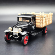 Load image into Gallery viewer, ERTL 1930 Chevrolet Stake Truck Black Livestock Transportation Carl Jones Prop #2503 1:43 Diecast Model