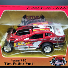 Load image into Gallery viewer, ERTL Collectables 1995 DIRT Modified Diecast Speedway Car Tim Fuller #M1 Issue #10 Nutmeg Collectibles 1:64 Limited Edition