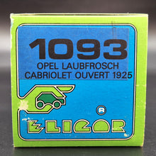 Load image into Gallery viewer, Eligor 1925 Opel Laubfrosch Open Cabriolet #1093 Dark Blue 1/43 Diecast Model