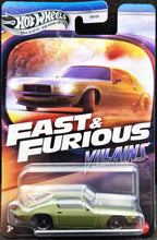 Load image into Gallery viewer, Hot Wheels 2025 1973 Chevy Camaro Dark Olive Fast & Furious Villains 4/5 New