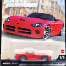 Load image into Gallery viewer, Hot Wheels 2025 2003 Dodge Viper SRT-10 Red Fast & Furious Premium 2/5 Mix 1 New