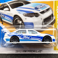 Load image into Gallery viewer, Hot Wheels 2012 Ford Falcon Race Car Pearl White #4 2012 New Models - 2012 HW Premiere New