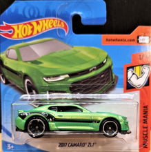 Load image into Gallery viewer, Hot Wheels 2018 2017 Camaro ZL1 Green #188 Muscle Mania 2018 1/10 New