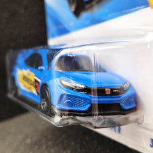 Load image into Gallery viewer, Hot Wheels 2025 2018 Honda Civic Type R Blue #123 Then and Now 3/10 New Long Card