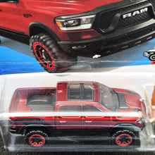 Load image into Gallery viewer, Hot Wheels 2022 2020 Ram 1500 Rebel Red #23 HW Hot Trucks 1/10 New Long Card