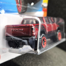 Load image into Gallery viewer, Hot Wheels 2022 2020 Ram 1500 Rebel Red #23 HW Hot Trucks 1/10 New Long Card