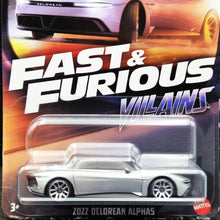 Load image into Gallery viewer, Hot Wheels 2025 2022 DeLorean Alpha5 Silver Fast & Furious Villains 5/5 New