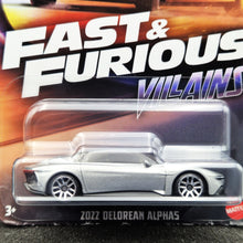 Load image into Gallery viewer, Hot Wheels 2025 2022 DeLorean Alpha5 Silver Fast & Furious Villains 5/5 New