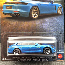 Load image into Gallery viewer, Hot Wheels 2025 Porsche Panamera Turbo S E-Hybrid Sport Blue Hybrid Speed Series 4/5 New Long Card