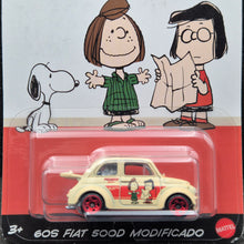 Load image into Gallery viewer, Hot Wheels 2025 60s Fiat 500D Modificado Cream Peanuts 75 Years Series 5/5 New