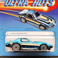 Load image into Gallery viewer, Hot Wheels 2025 '69 Copo Corvette Ice Blue Ultra Hots 8/8 New Long Card