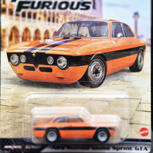 Load image into Gallery viewer, Hot Wheels 2023 Alfa Romeo Giulia Sprint GTA Orange Fast & Furious Premium 5/5 Mix 3 New