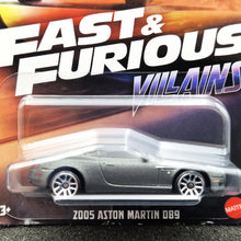 Load image into Gallery viewer, Hot Wheels 2025 2005 Aston Martin DB9 Quantum Silver Fast & Furious Villains 2/5 New