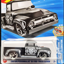 Load image into Gallery viewer, Hot Wheels 2025 Custom '56 Ford Truck Matte Black #233 HW Celebration Racers 8/10 New Long Card