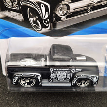 Load image into Gallery viewer, Hot Wheels 2025 Custom '56 Ford Truck Matte Black #233 HW Celebration Racers 8/10 New Long Card