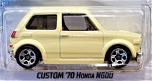 Load image into Gallery viewer, Hot Wheels 2021 Custom '70 Honda N600 Cream Yellow #187 HW J-Imports 7/10 New