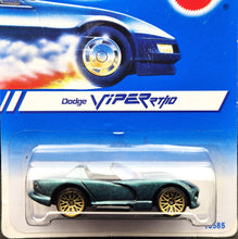 Load image into Gallery viewer, Hot Wheels 1996 Dodge Viper RT/10 Dark Green #13585 Gold Metal Speed New Long Card