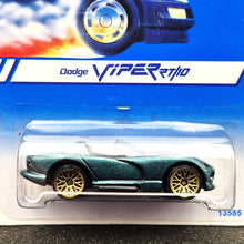 Load image into Gallery viewer, Hot Wheels 1996 Dodge Viper RT/10 Dark Green #13585 Gold Metal Speed New Long Card