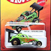 Load image into Gallery viewer, Hot Wheels 2025 Fiat 500 Topolino (1936) Green The Hot Ones Series 1/8 New Long Card