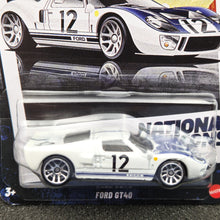 Load image into Gallery viewer, Hot Wheels 2025 Ford GT40 White National Icons Series 1/5 New Long Card