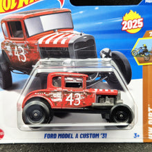 Load image into Gallery viewer, Hot Wheels 2025 Ford Model A Custom '31 Matte Red #140 HW Dirt 7/10 New