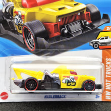 Load image into Gallery viewer, Hot Wheels 2025 Haulerback Yellow #42 HW Hot Trucks 3/10 New Long Card