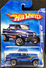 Load image into Gallery viewer, Hot Wheels 2009 Jeep Scrambler Blue #123 Heat Fleet 7/10