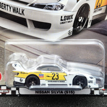 Load image into Gallery viewer, Hot Wheels 2024 LB Super Silhouette Nissan Silvia (S15) White #91 Hot Wheels Boulevard New