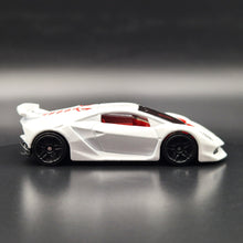 Load image into Gallery viewer, Hot Wheels 2024 Lamborghini Sesto Elemento #204 White HW Exotics 4/10