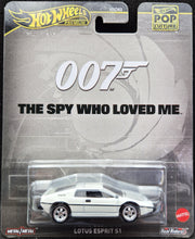 Load image into Gallery viewer, Hot Wheels 2024 Lotus Esprit S1 The Spy Who Loved Me 007 White Pop Culture Mix 4 New