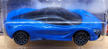 Load image into Gallery viewer, Hot Wheels 2021 McLaren 720S Blue Hot Wheels Factory 500 H.P 9/10 New