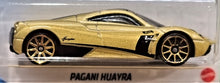 Load image into Gallery viewer, Hot Wheels 2021 Pagani Huayra Gold #244 HW Exotics 10/10 New Long Card