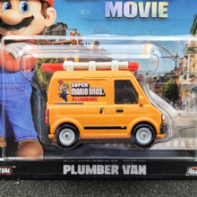 Load image into Gallery viewer, Hot Wheels 2024 Plumber Van The Super Mario Bros Movie Orange Pop Culture Mix 4 New Long Card