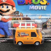 Load image into Gallery viewer, Hot Wheels 2024 Plumber Van The Super Mario Bros Movie Orange Pop Culture Mix 4 New Long Card