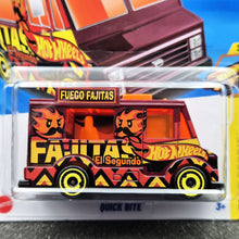 Load image into Gallery viewer, Hot Wheels 2025 Quick Bite Maroon #149 Fast Foodie 3/5 New Long Card
