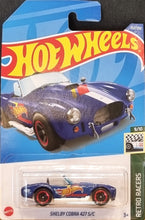 Load image into Gallery viewer, Hot Wheels 2022 Shelby Cobra 427 SC Blue #152 Retro Racers 9/10 New Long Card