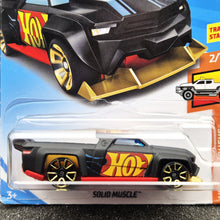 Load image into Gallery viewer, Hot Wheels 2018 Solid Muscle Black #127 HW Hot Trucks 2/10 New Long Card