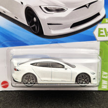 Load image into Gallery viewer, Hot Wheels 2025 Tesla Model S Plaid White #9 HW EV 1/10 New Long Card