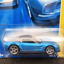 Load image into Gallery viewer, Hot Wheels 2008 '09 Corvette ZR1 Blue #9 2008 New Models 9/40 Long Card