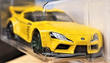Load image into Gallery viewer, Hot Wheels 2021 '20 Toyota GR Supra Yellow #178 HW Speed Graphics 5/10 New