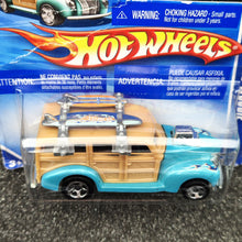Load image into Gallery viewer, Hot Wheels 2010 '40s Woodie Light Blue #73 HW Garage 5/10 New