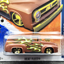 Load image into Gallery viewer, Hot Wheels 2011 '56 Ford F-100 Copper #93 Heat Fleet 3/10 New Long Card