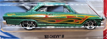 Load image into Gallery viewer, Hot Wheels 2018 '63 Chevy II Green #110 HW Flames 9/10 New