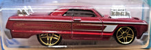 Load image into Gallery viewer, Hot Wheels 2020 '64 Chevy Impala Red #58 Tooned 9/10 New Long Card