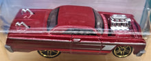 Load image into Gallery viewer, Hot Wheels 2020 '64 Chevy Impala Red #58 Tooned 9/10 New Long Card