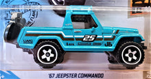 Load image into Gallery viewer, Hot Wheels 2020 '67 Jeepster Commando Light Blue #71 Baja Blazers 1/10 New