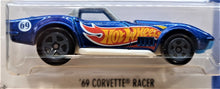 Load image into Gallery viewer, Hot Wheels 2017 '69 Corvette Racer Blue #352 HW Race Team 2/5 Long Card New